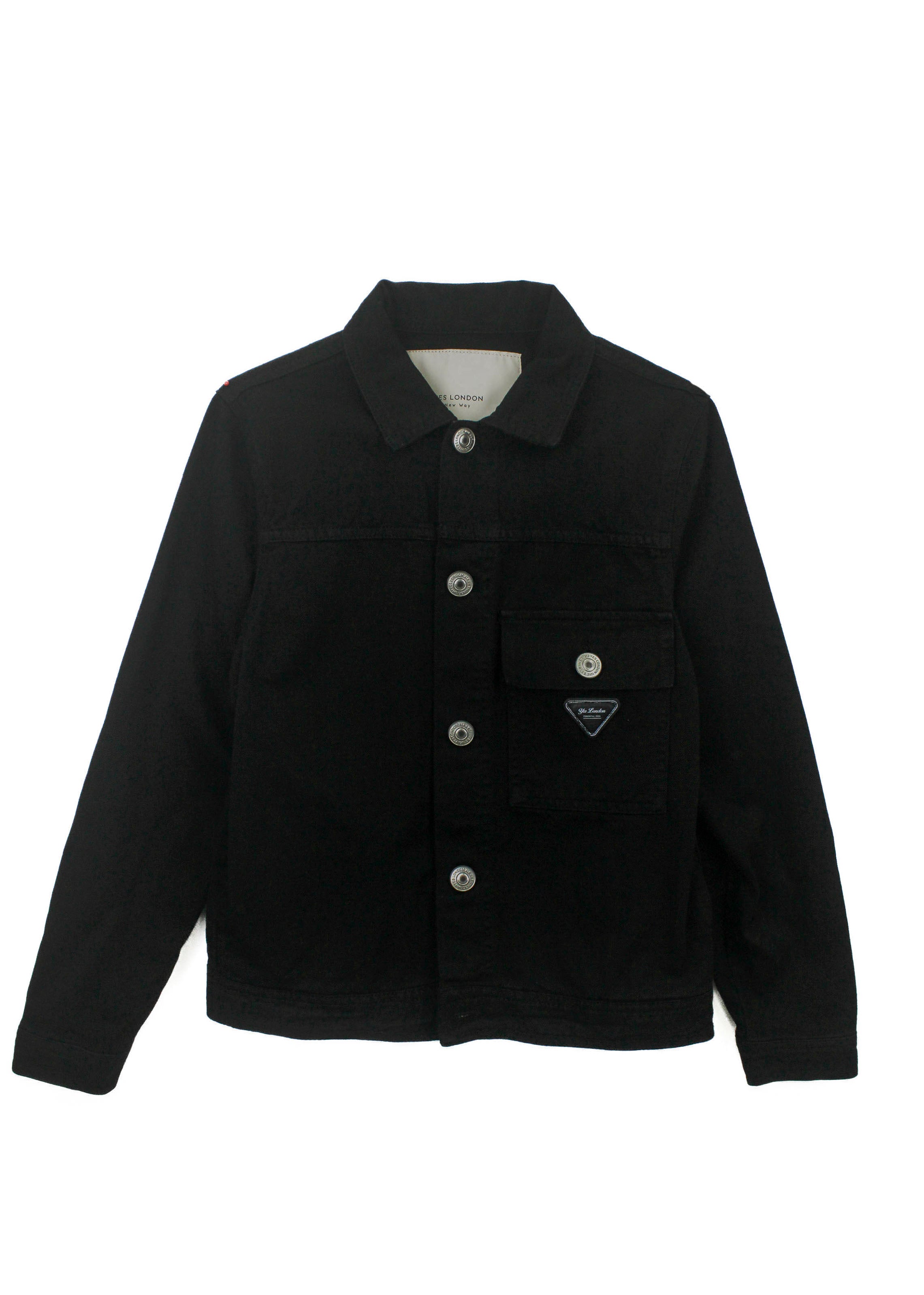 Yes London Giubbino Denim Nero per Bambini