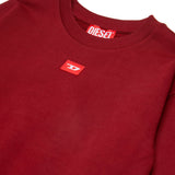 Diesel Kids Felpa Bordeaux con Logo Unisex