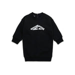 Dsquared2 Kids Abito in Felpa Nero con Stampa ICON per Neonate