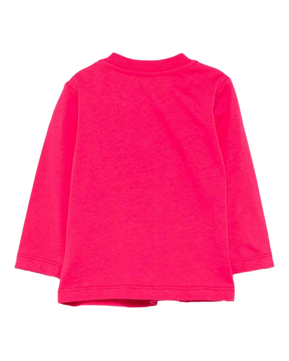 Moschino Kids T-Shirt Lampone con Logo per Neonate