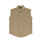 I'M Brian Kids Camicia Beige Smanicata per Bambini
