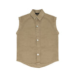 I'M Brian Kids Camicia Beige Smanicata per Bambini