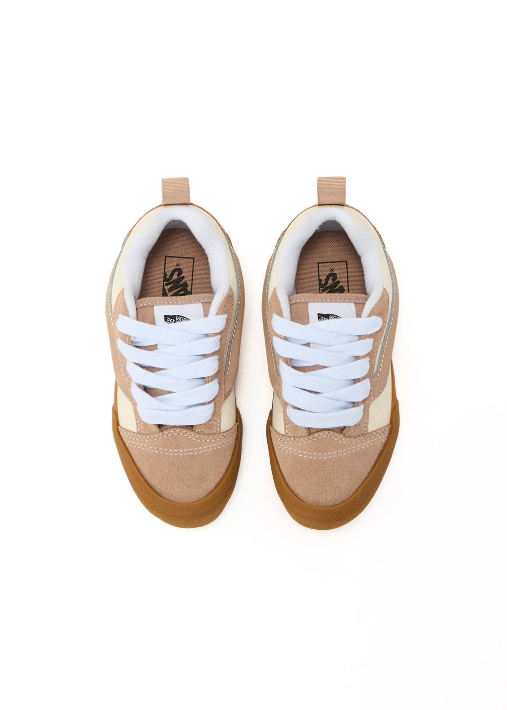 Vans Kids Knu Skool Beige/Marroni per Bambini