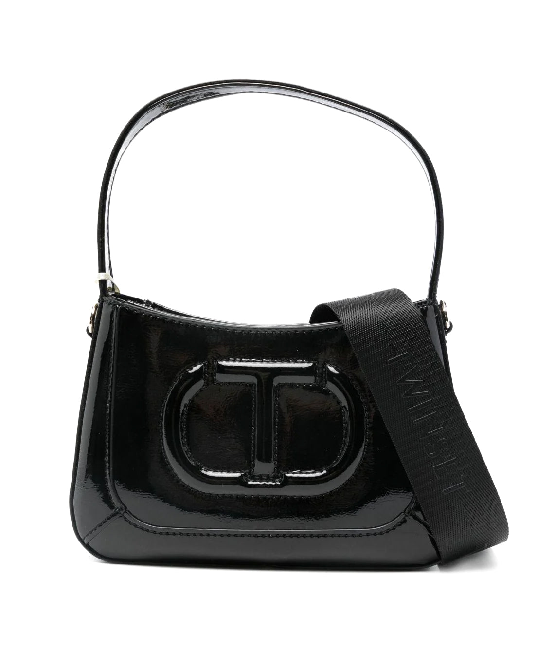 Twinset Kids Borsa Nera con Tracolla Rimovibile per Bambine