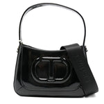 Twinset Kids Borsa Nera con Tracolla Rimovibile per Bambine