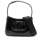 Twinset Kids Borsa Nera con Tracolla Rimovibile per Bambine