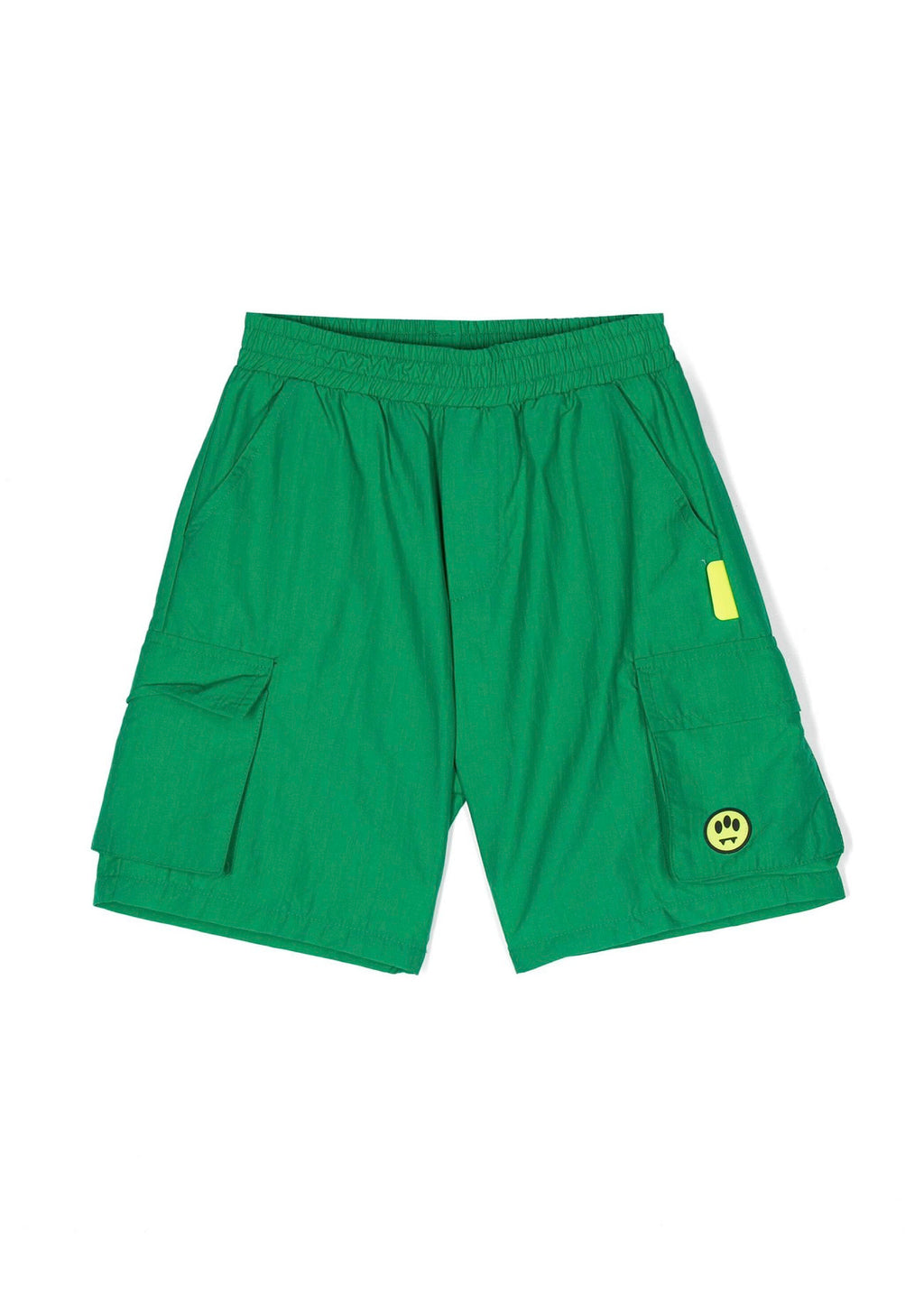 Barrow Kids Short Verde in Nylon per Bambini frontale 