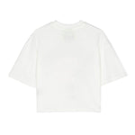 Barrow Kids T-Shirt Bianca con Stampa Logo per Bambine