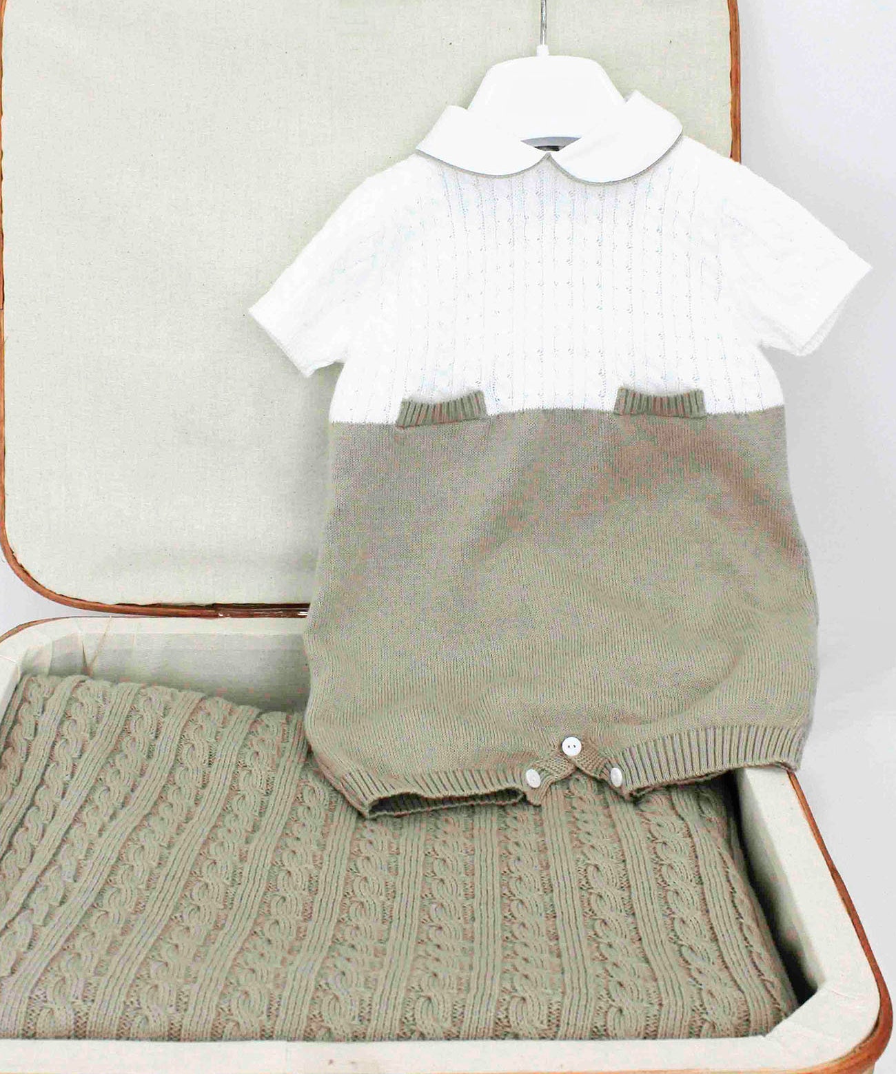 Le Coconne Pagliccetto Bianco/Beige per Neonati