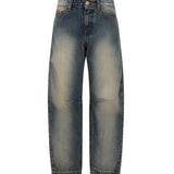 John Richmond Kids Jeans Slavato Ballon con Stampa sul Retro per Bambini
