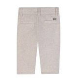 BOSS Kids Pantalone Elegante Beige in Flanella con Tasche e Logo per Neonati