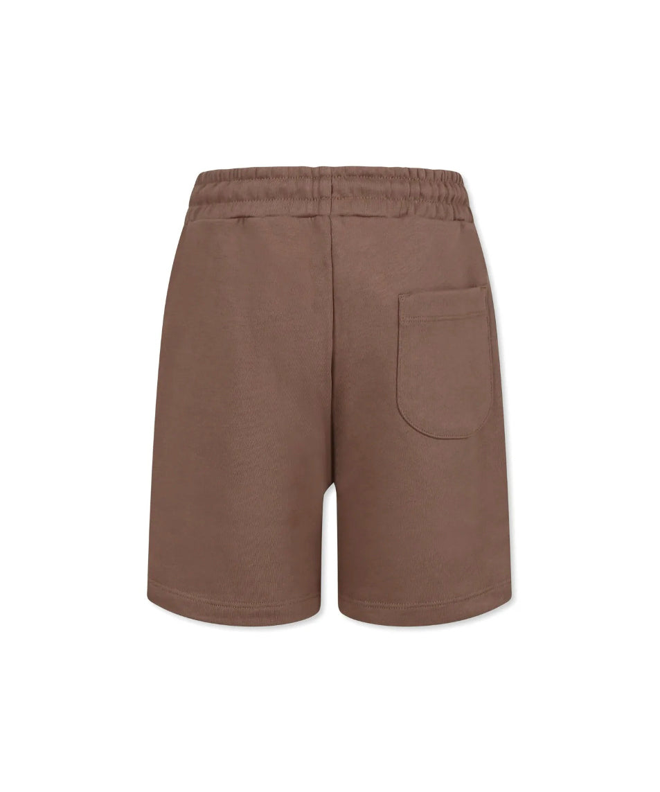 MSGM Kids Bermuda Marrone con Logo per Bambini (retro)