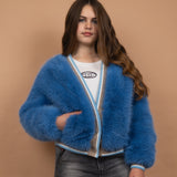 Yes London Kids College Ecovolpe Blu per Bambine