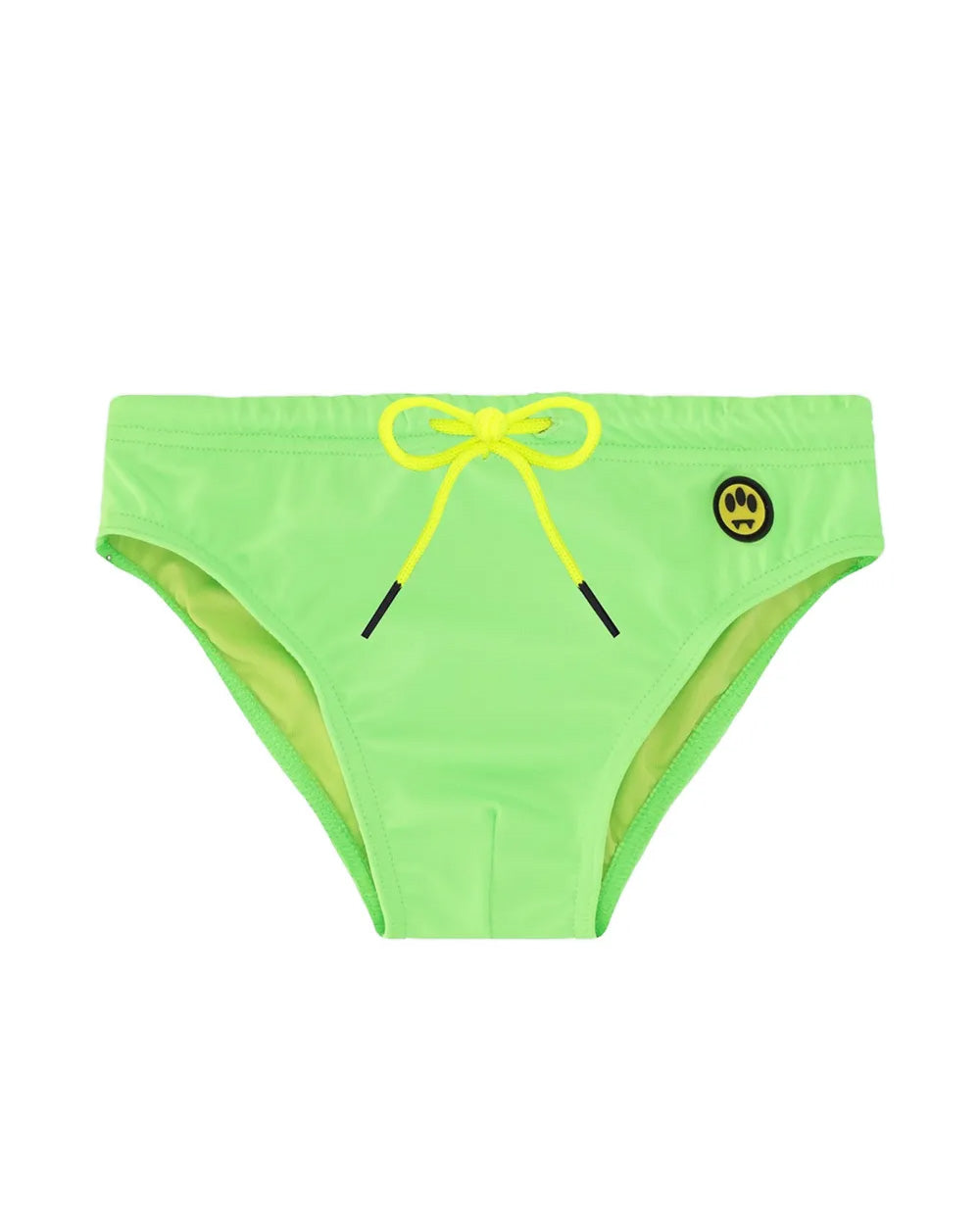 Barrow Kids Costume Slip Verde Fluo con Logo per Bambini