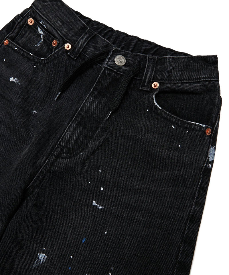 Maison Margiela Kids Pantalone in Denim Nero Unisex