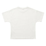 Roberto Cavalli Kids T-Shirt Avorio con Ricamo Logo per Bambine