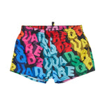 Dsquared2 Kids Costume Multicolor con Logo All-Over per Neonati