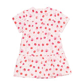 Moschino Kids Abito Rosa/Cherry con Bottoni per Neonate