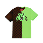 Sprayground Kids T-shirt Marrone/Verde Angry Bear Face per Bambini