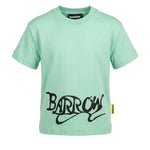 Barrow Kids t-Shirt Verde con Stampa Logo per Bambine