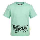 Barrow Kids t-Shirt Verde con Stampa Logo per Bambine