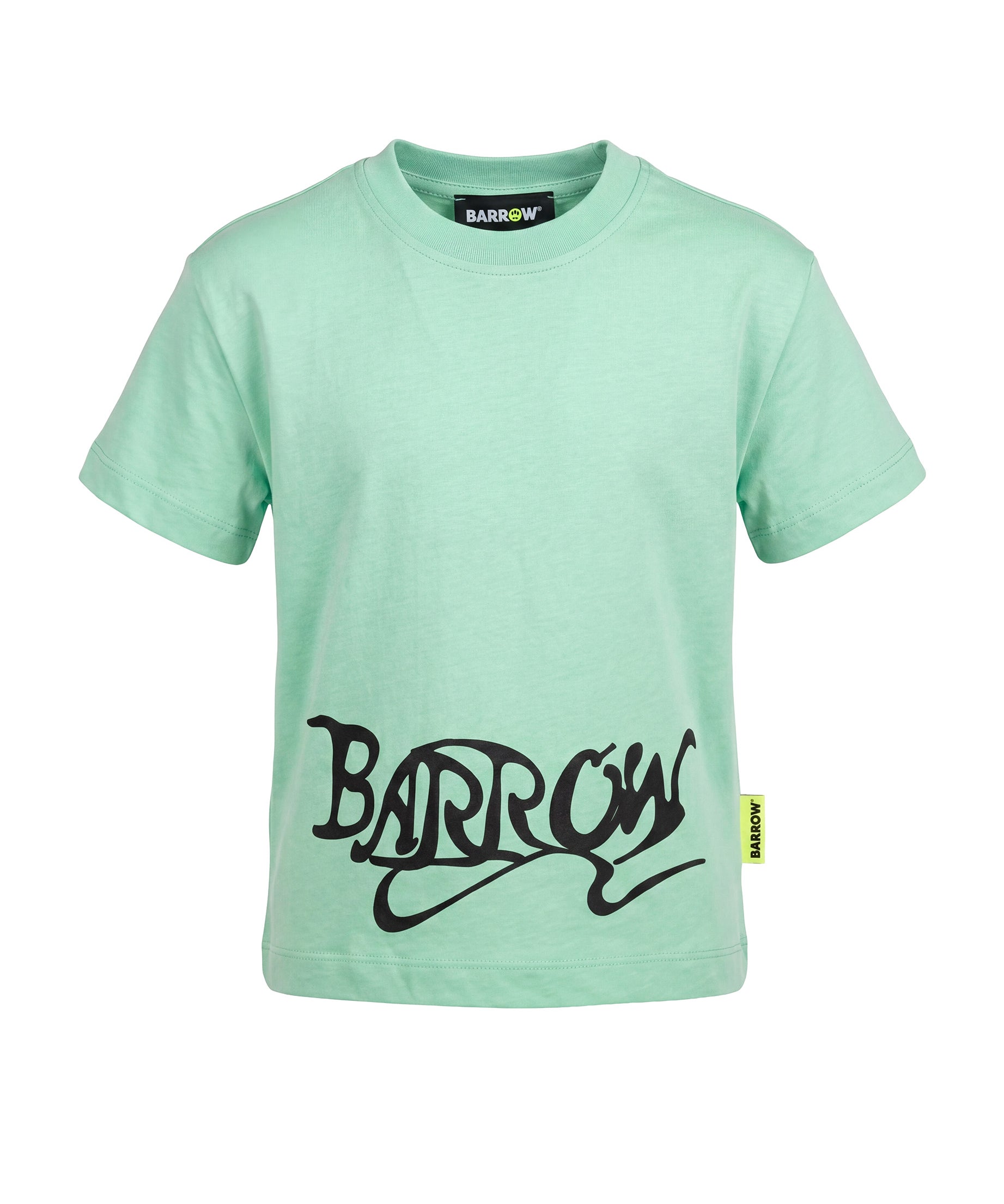 Barrow Kids t-Shirt Verde con Stampa Logo per Bambine