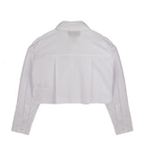 Iceberg Kids Camica Bianca Cropped per Bambine