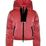 SUNS Kids Piumino Lucido Fuxia con Cappuccio per Bambine