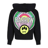 Barrow Kids Black Logo Print Hoodie for Girls