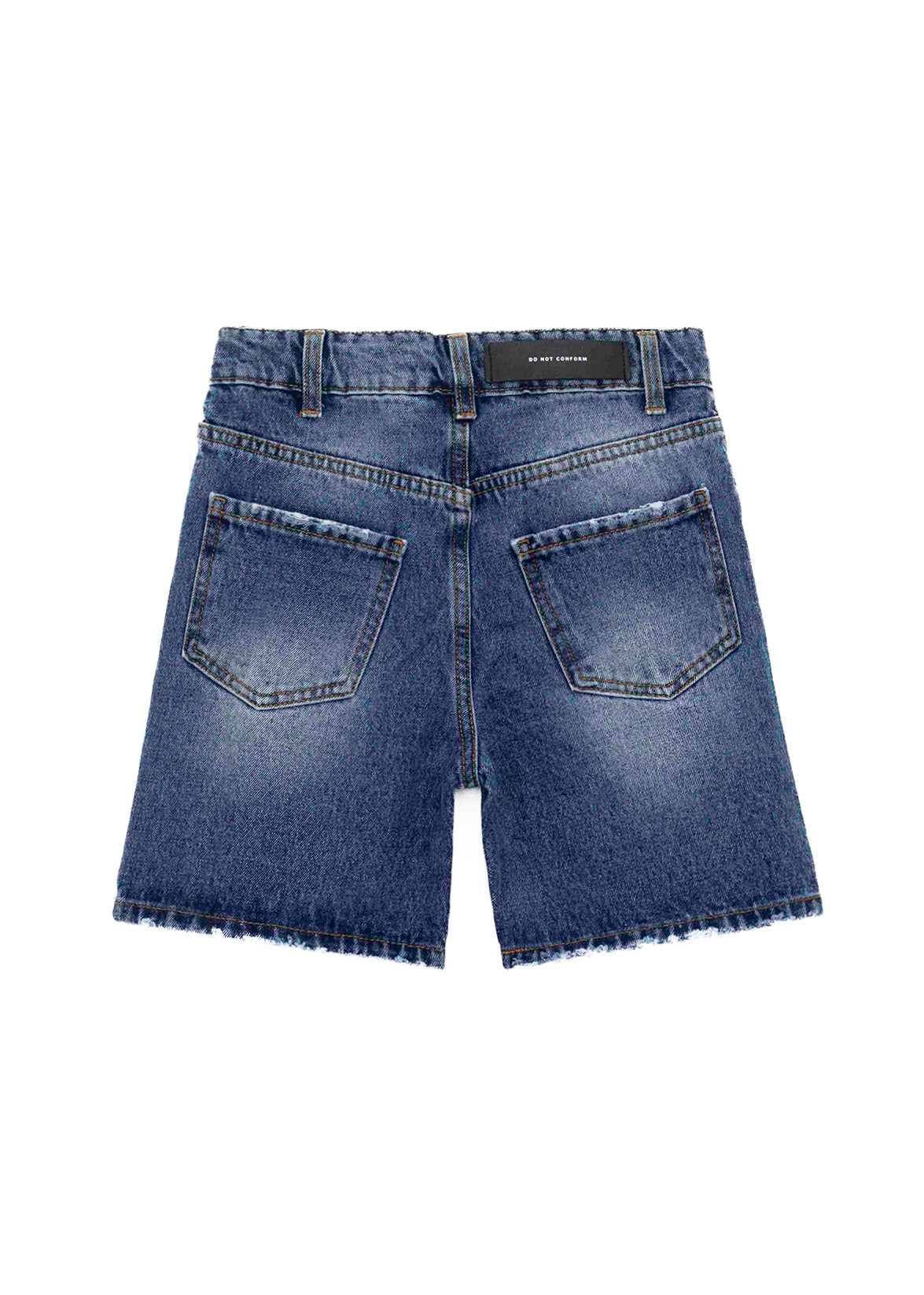 DO NOT CONFORM Short Denim con Strappi per Bambini (RETRO)