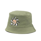 Moschino Kids Bucket Verde con Logo Teddy Bear per Neonato