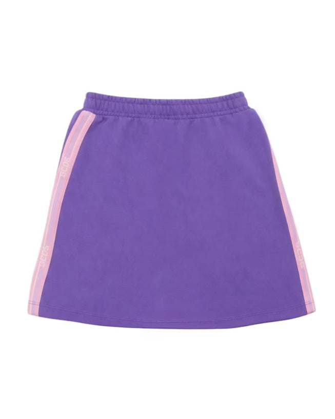 Gcds Kids Gonna Lilla con Bande Laterali Rosa Logate per Bambine