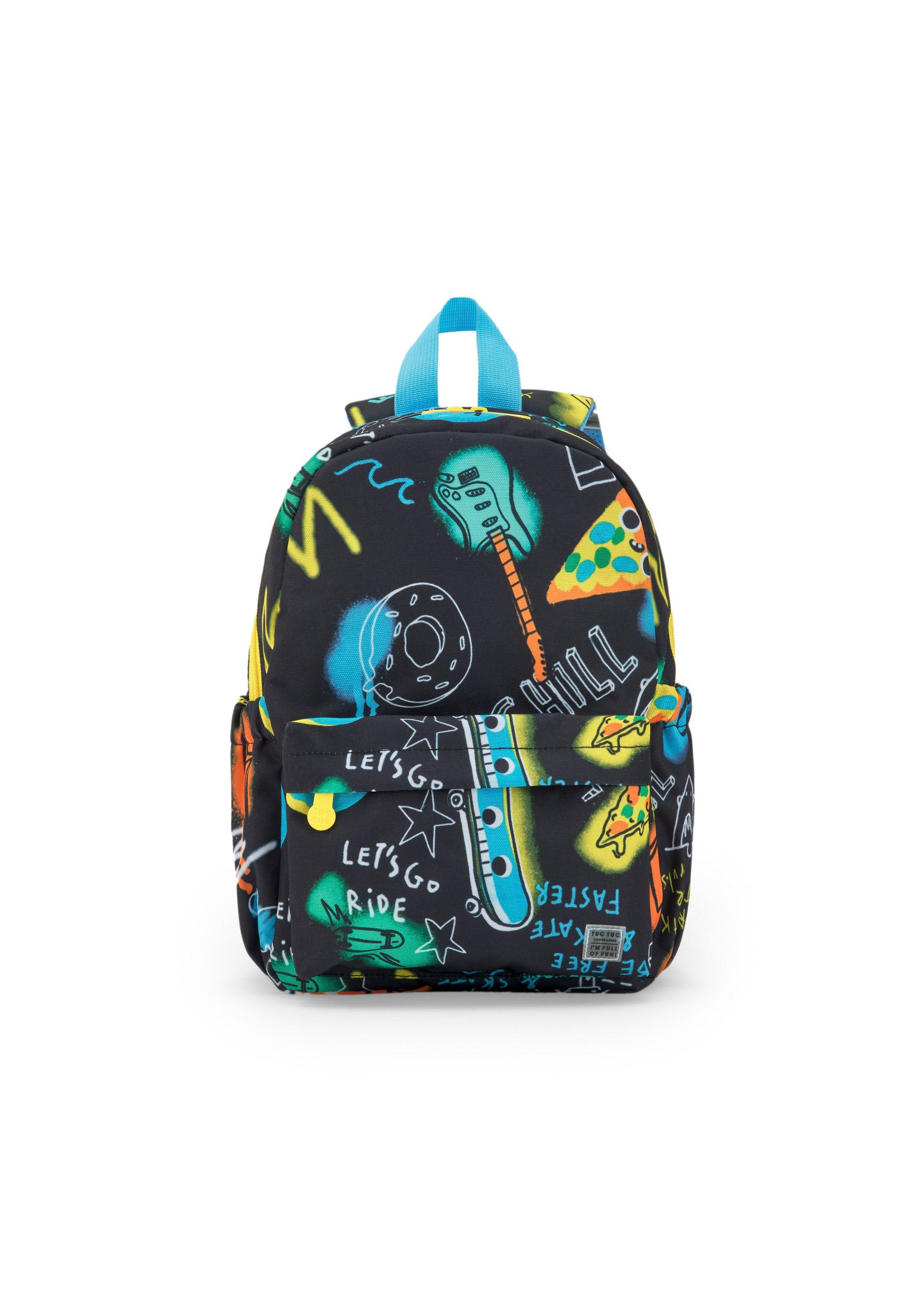 Tuc Tuc Zaino Nero/Multicolor per Neonati