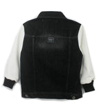 Yes London Giubbino Denim Nero/Panna per Bambini