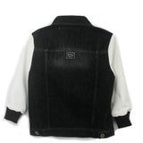 Yes London Giubbino Denim Nero/Panna per Bambini