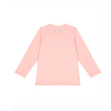 Moschino Kids Blusa Rosa con Stampa Logo Teddy Bear per Neonati
