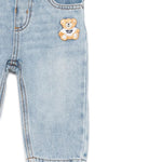 Moschino Kids Jeans con Ricamo Teddy Bear per Neonati (dettaglio)