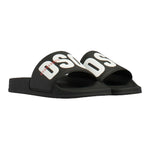 Dsquared2 Kids Sandalo Nero con Logo per Bambini