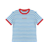 Max&Co Kids T-Shirt Azzurro/Rosso a Righe per Bambine
