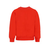 Moschino Kids Felpa Girocollo Rossa con Logo per Bambini