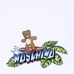 Moschino Kids Asciugamano Bianco con Teddy Bear per Bambini