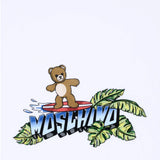 Moschino Kids Asciugamano Bianco con Teddy Bear per Bambini