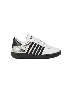 Dsquared2 Kids Sneakers Argento e Bianco per Bambini