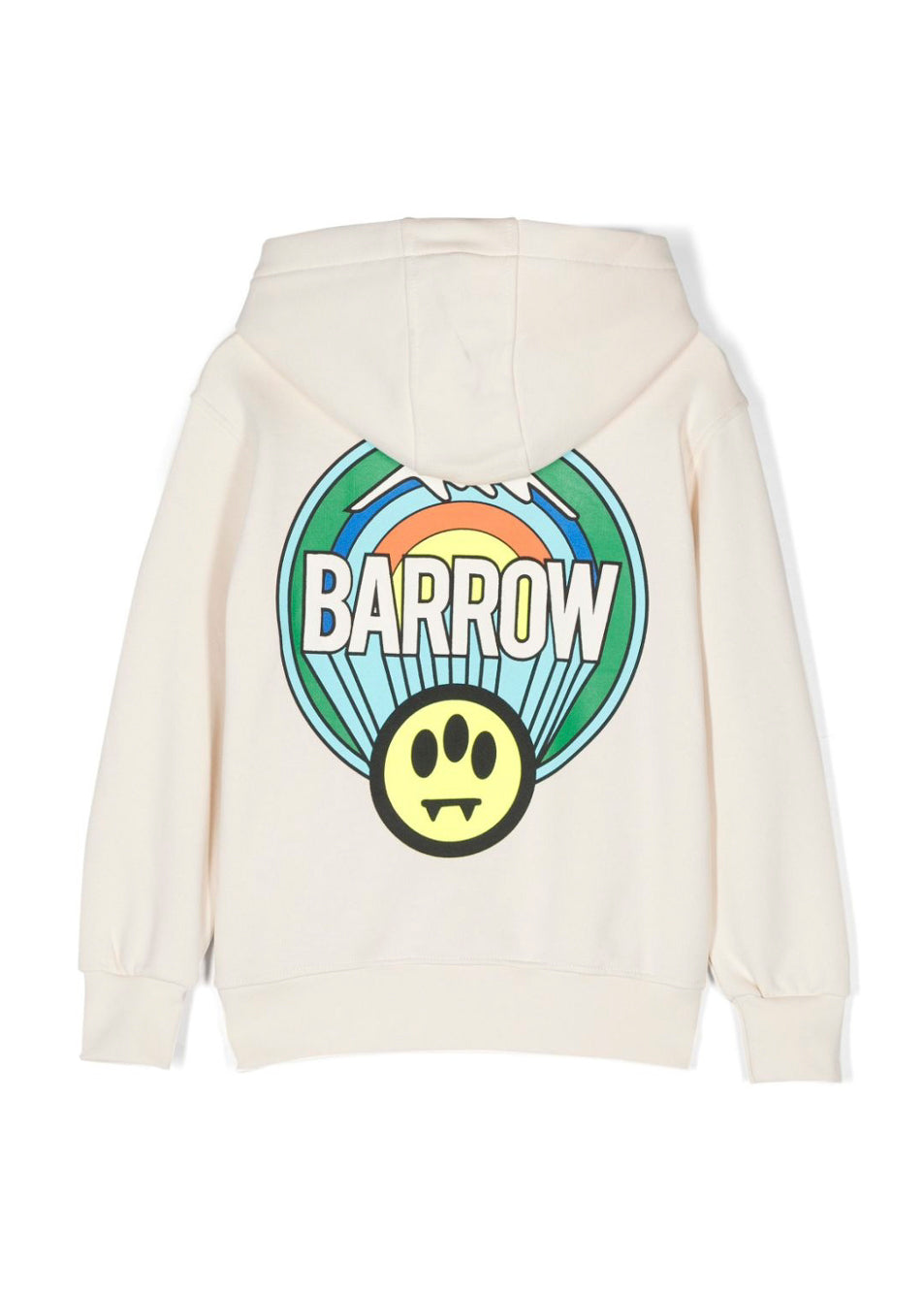 Barrow Kids Felpa con Cappuccio Crema con Stampa per Bambine (retro)