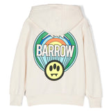 Barrow Kids Felpa con Cappuccio Crema con Stampa per Bambine (retro)