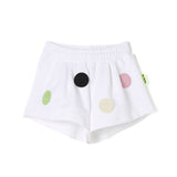 Barrow Kids Shorts Bianchi con Smiles per Bambine