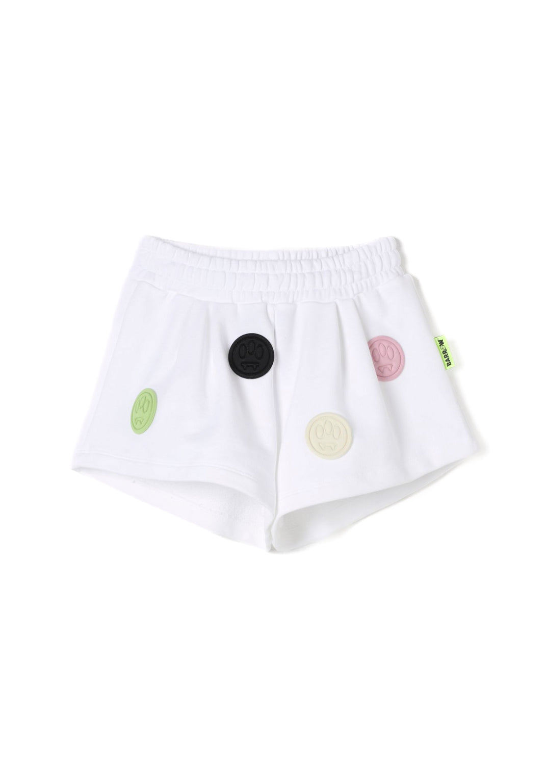 Barrow Kids Shorts Bianchi con Smiles per Bambine