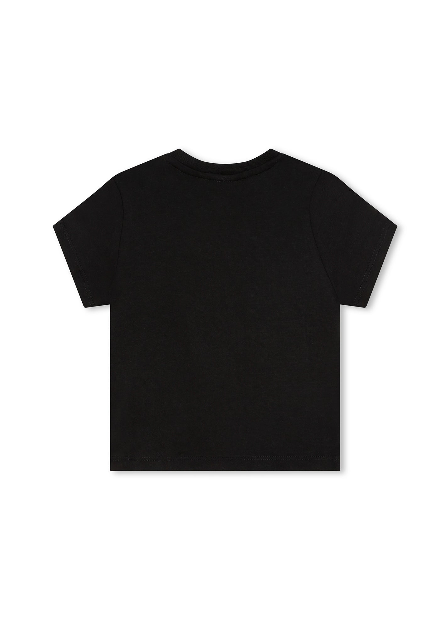 Boss Kids T-Shirt Nera con Stampa Logo Boss per Neonati