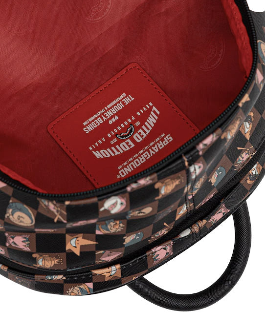 Sprayground Kids Zaino Marrone con Stampe Fantasia Unisex