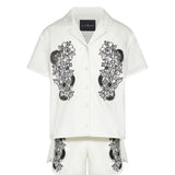 John Richmond Kids Completo Bianco con Ricami per Bambini